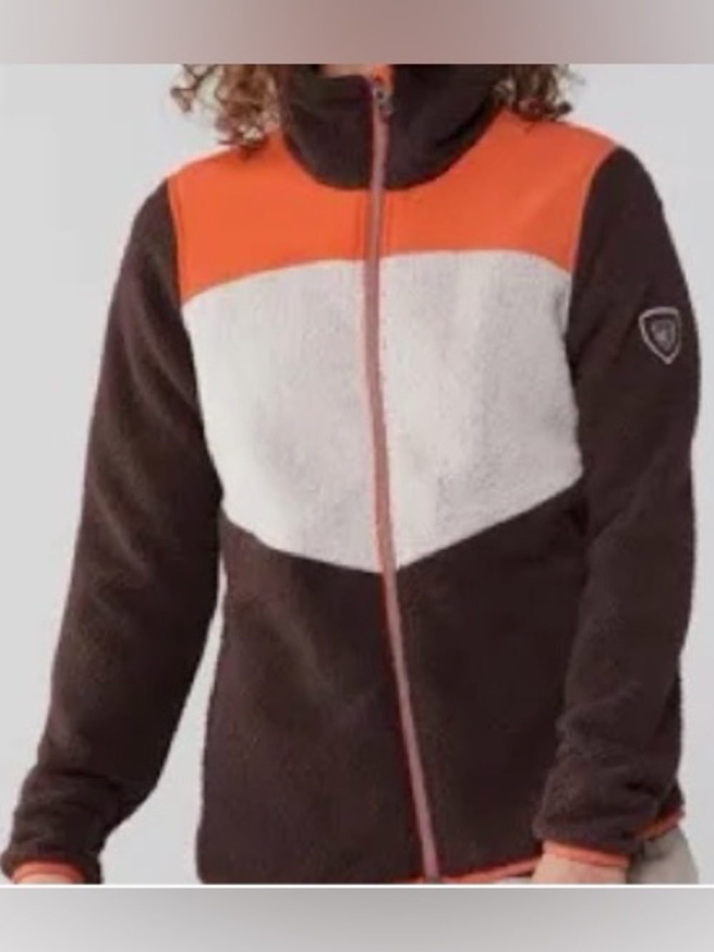 KÜHL Women's Prism Full-Zip Fleece Jacket in Ganache Colorblock XL